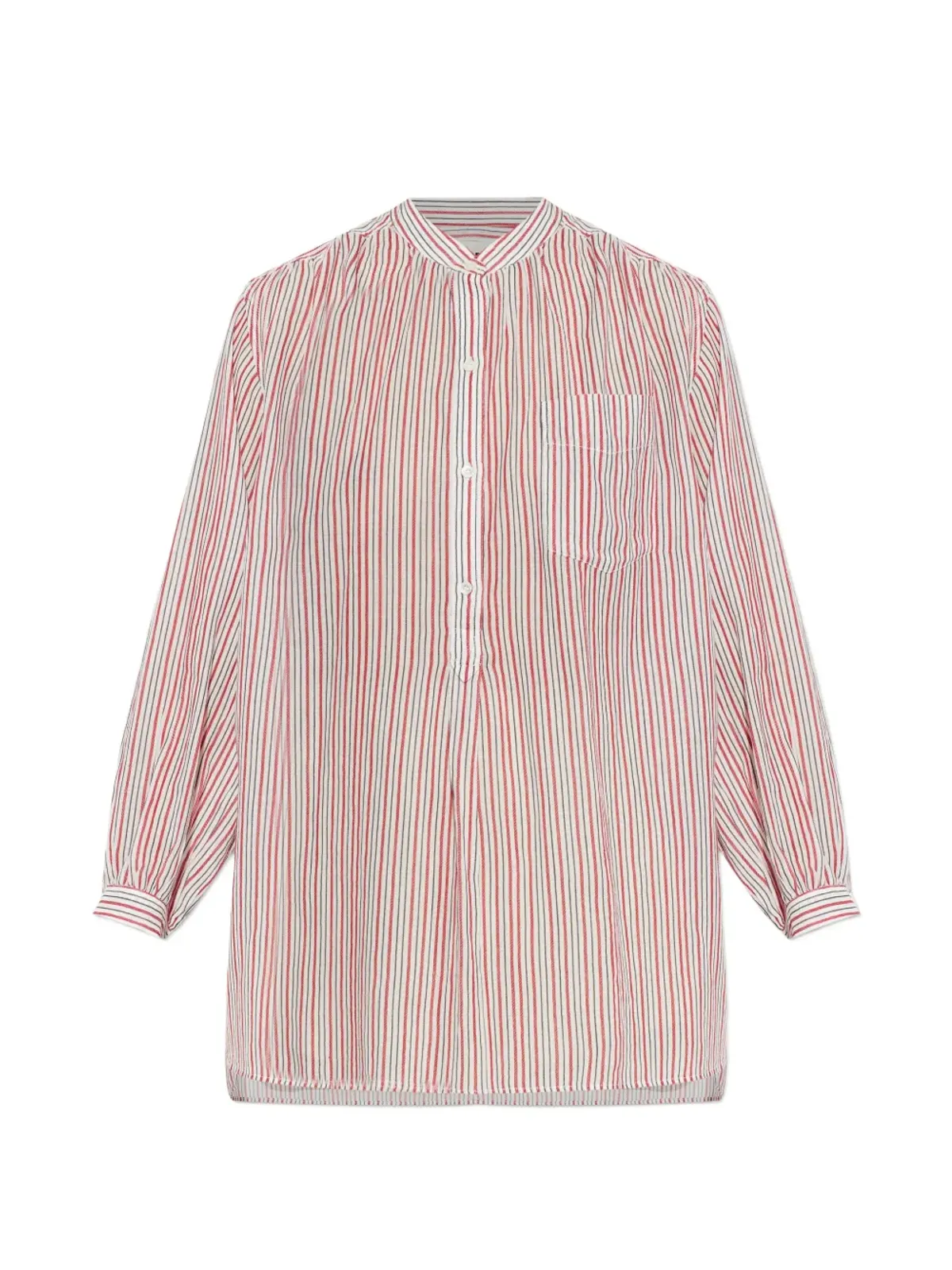 MARANT ÉTOILE サオチャ ストライプ ボタンシャツ - レッド - 画像1