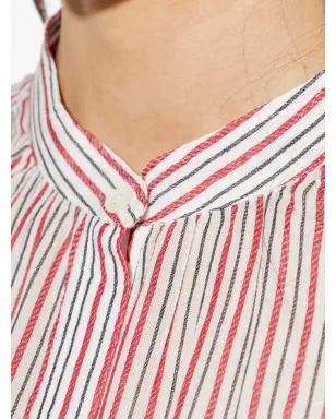 MARANT ÉTOILE サオチャ ストライプ ボタンシャツ - レッド - サムネイル5