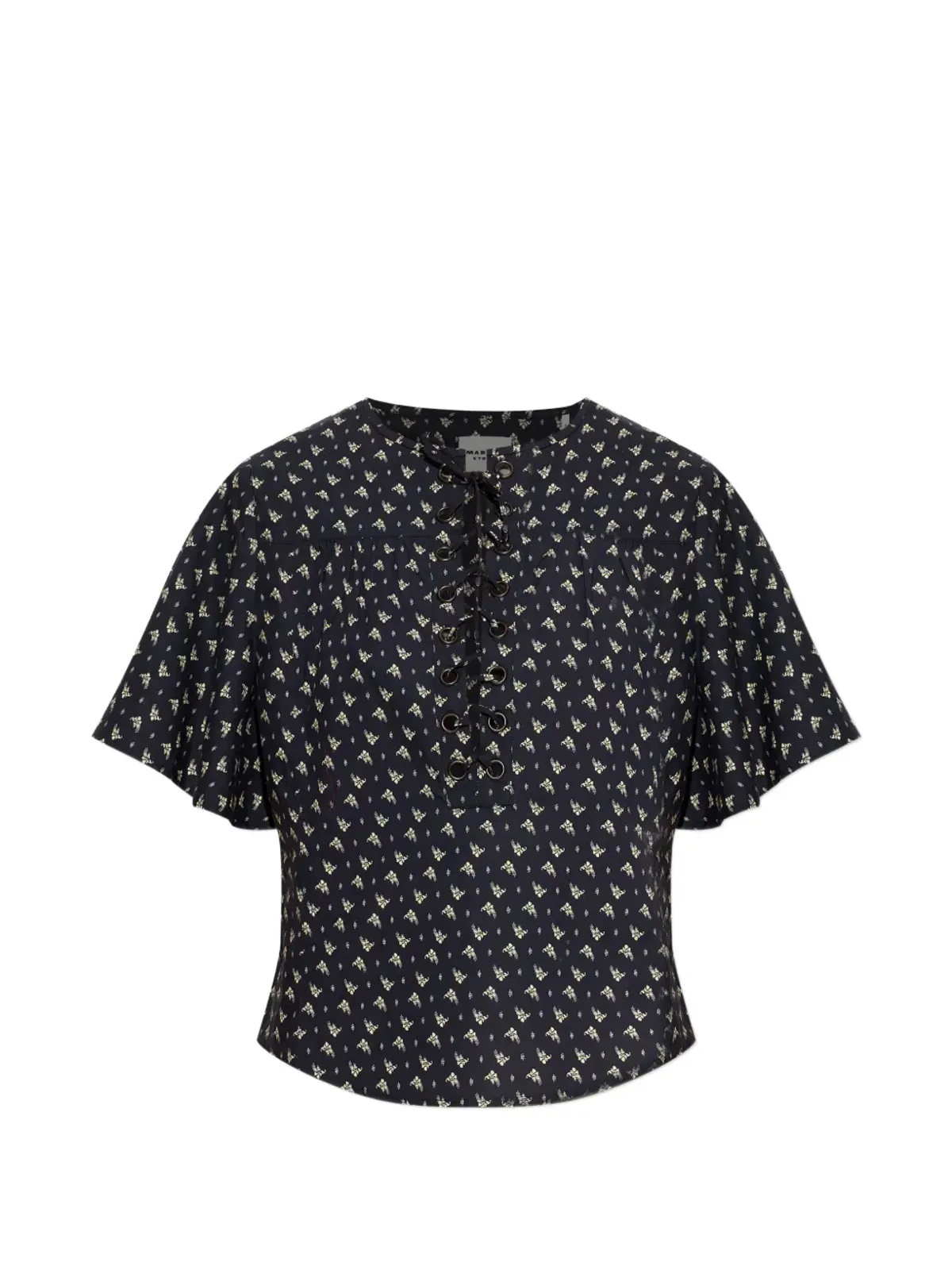 MARANT ÉTOILE Dianga レースアッププリントトップ - 画像1