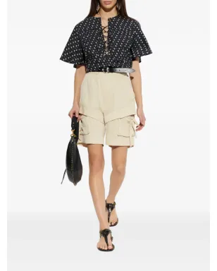 MARANT ÉTOILE Dianga レースアッププリントトップ - サムネイル2