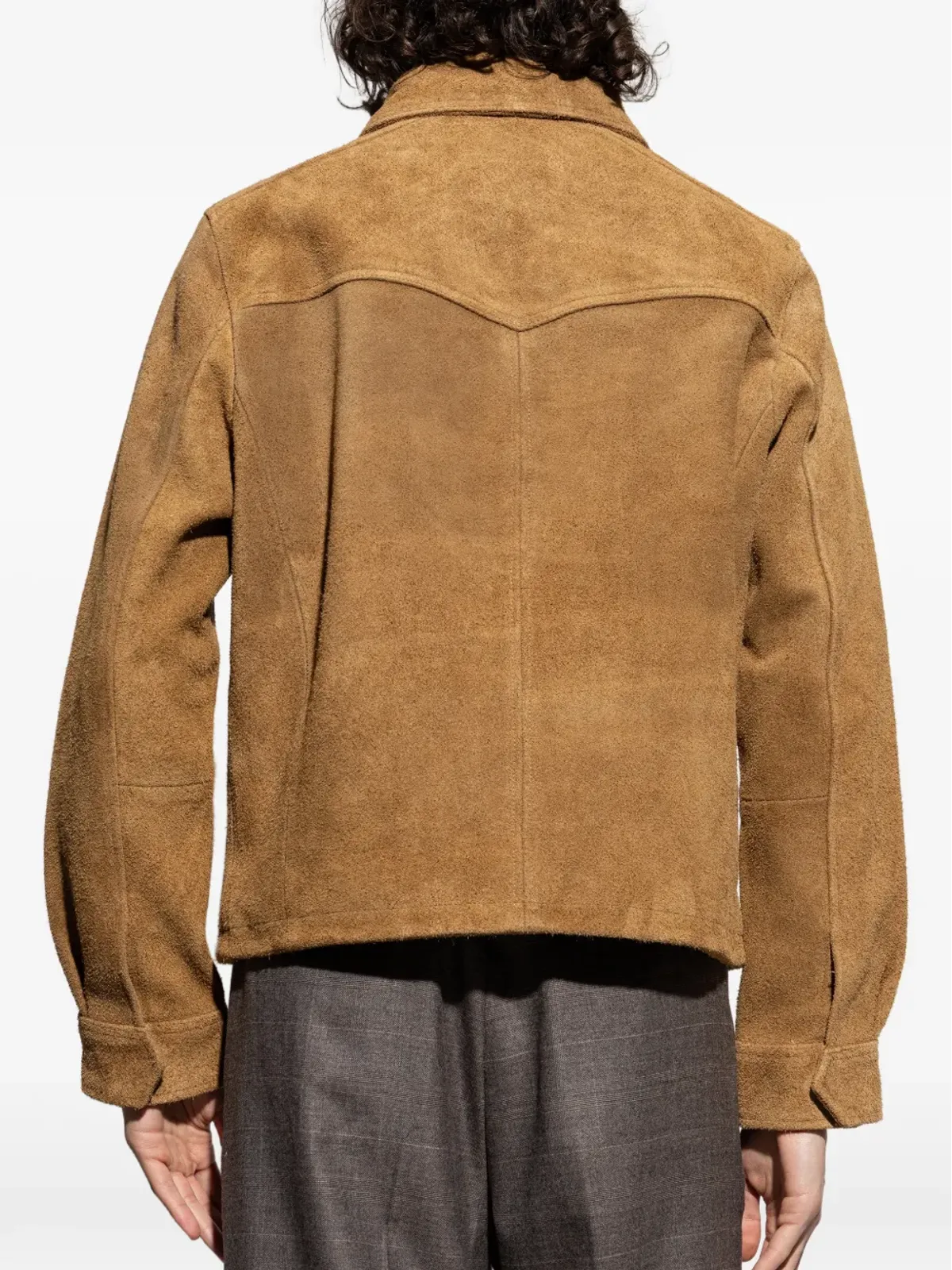 AllSaints デルコット ジップド スエード ジャケット - 画像4