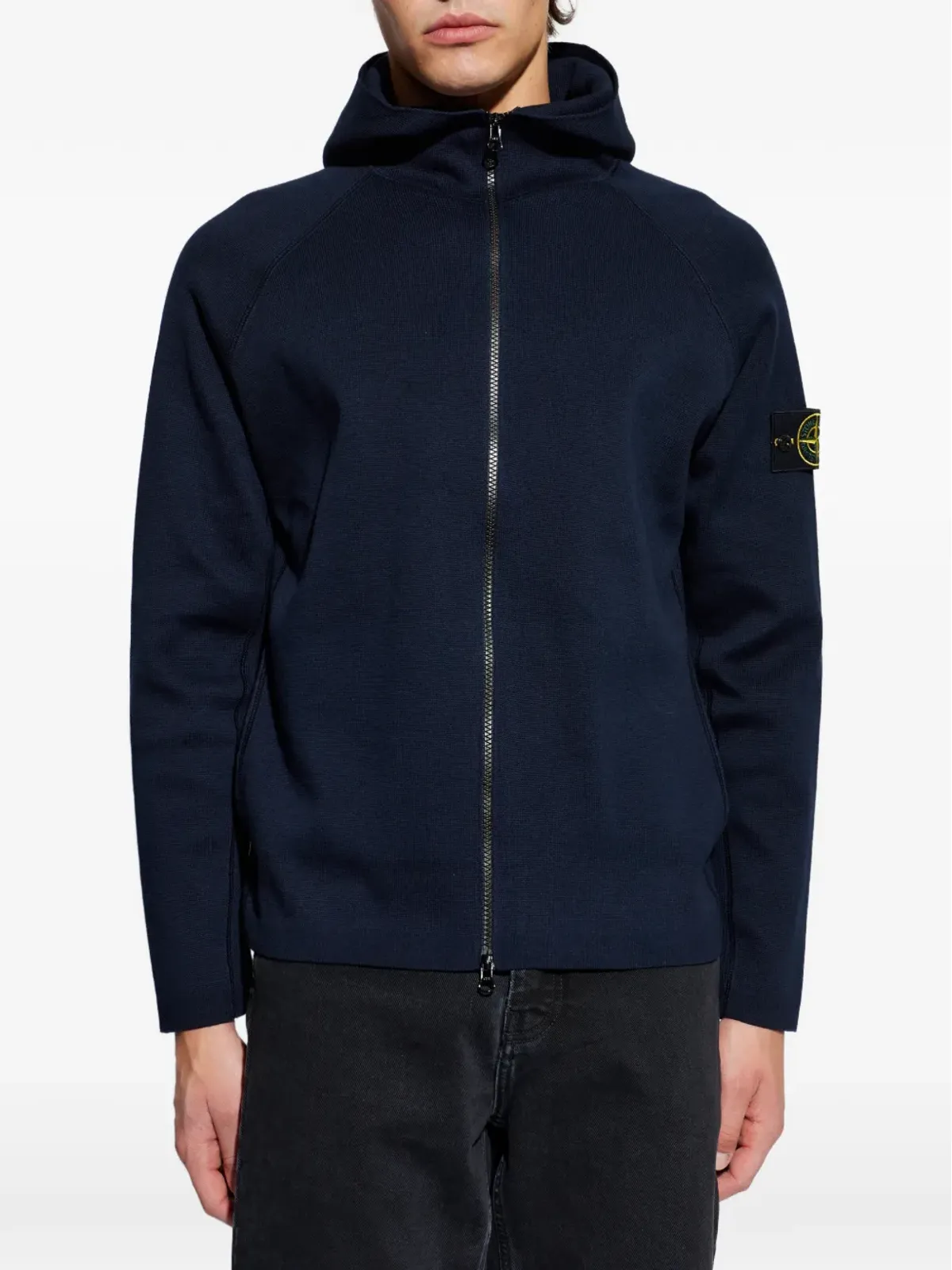 Stone Island ジップアップフードパーカー - Blue - 画像3