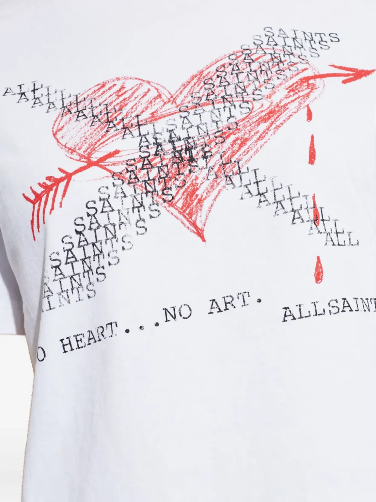 AllSaints Heartache Lisa Tシャツ - 画像5