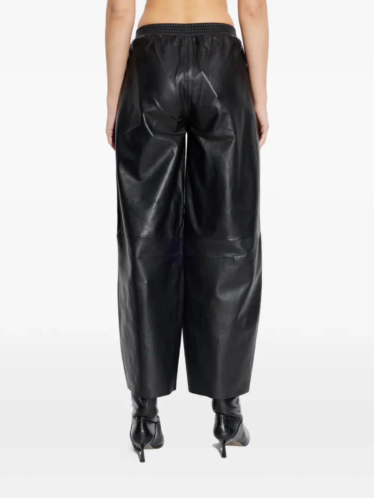 AllSaints エッタ レザー トラウザー - 画像4