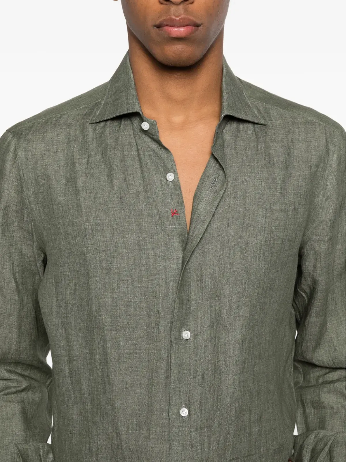 Isaia ボタン留めシャツ - 画像5