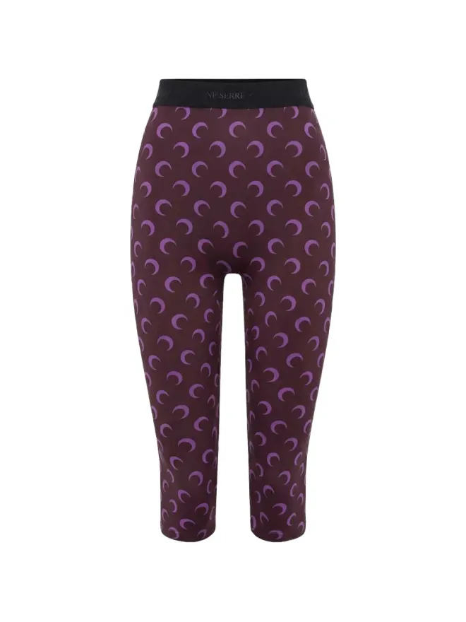 Marine Serre Marine Serre 三日月柄クロップドレギンスの商品画像
