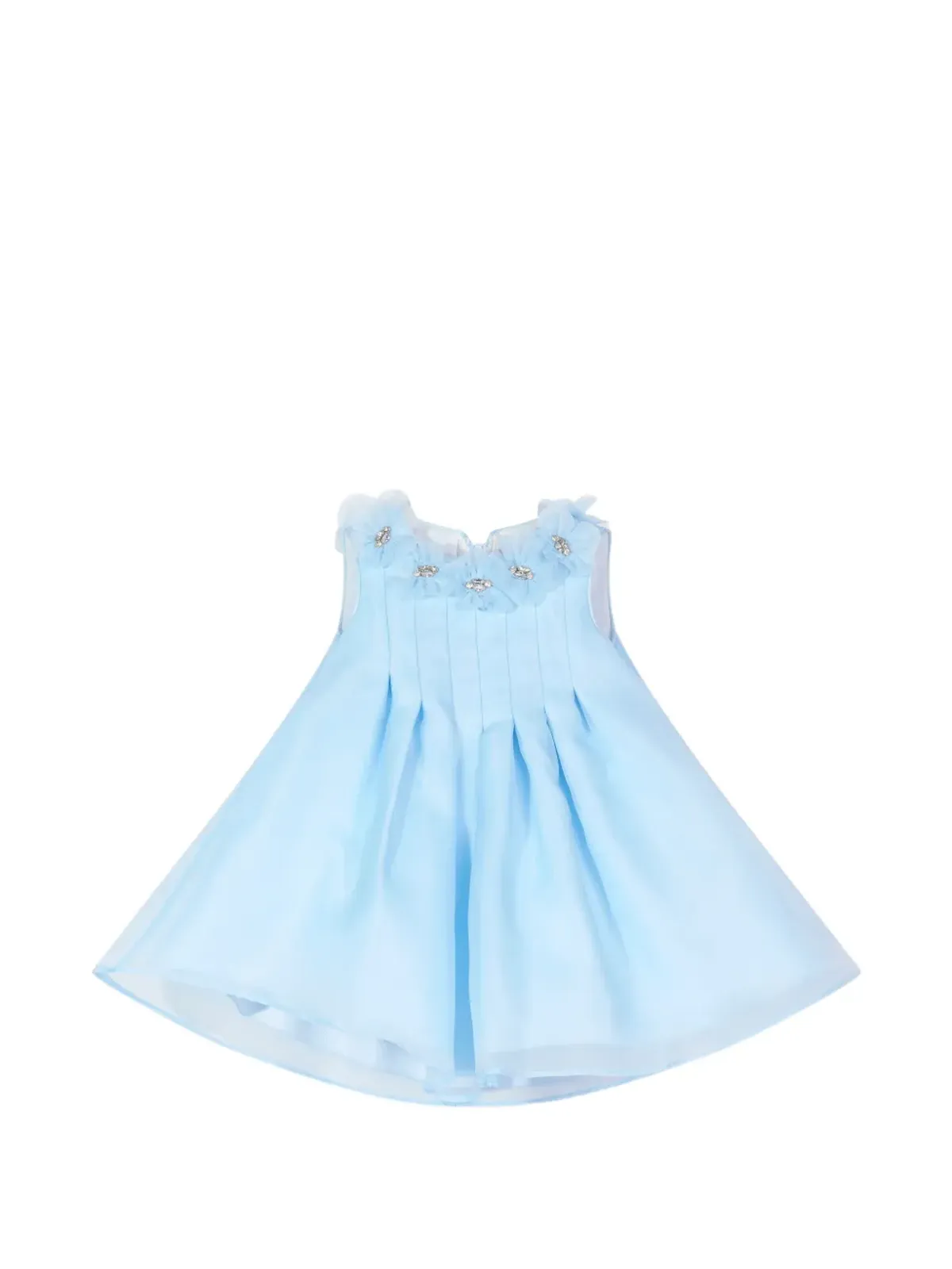 Dress & Fleur フローラルアップリケ付きドレスセット - ブルー - 画像2