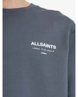 AllSaints アンダーグラウンド プリント スウェットシャツ - ブルー - サムネイル5