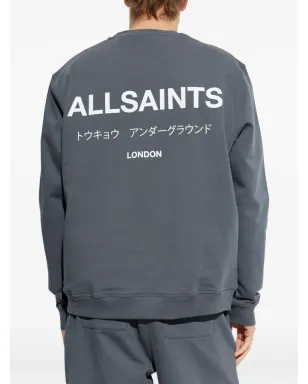 AllSaints アンダーグラウンド プリント スウェットシャツ - ブルー - サムネイル4