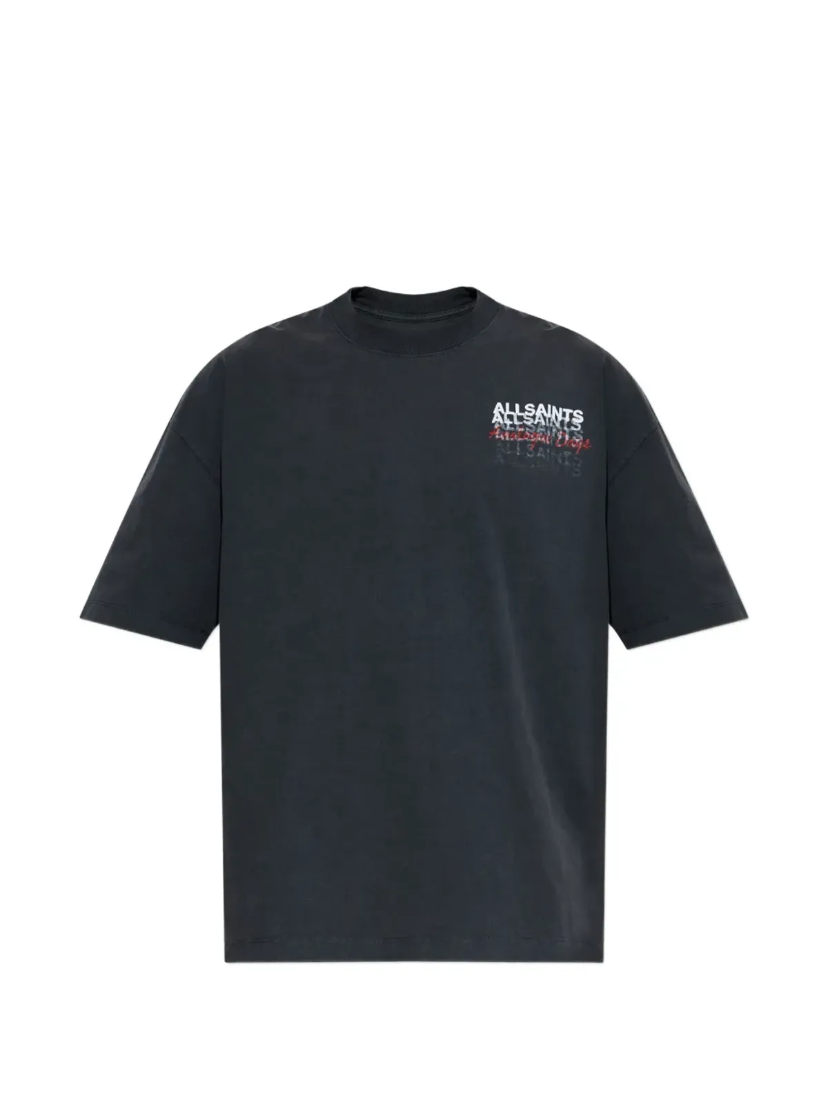 AllSaints グラフェン・グラフィックブランド Tシャツ - ブラック - 画像1