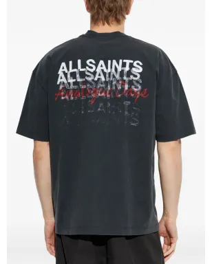AllSaints グラフェン・グラフィックブランド Tシャツ - ブラック - サムネイル4