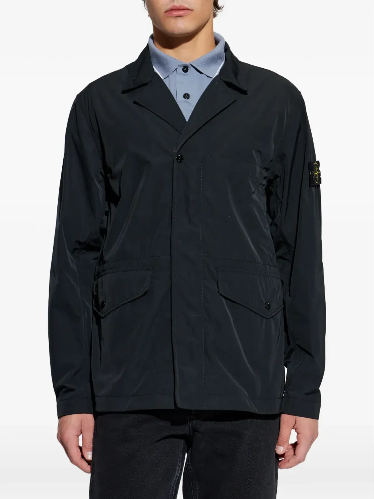 Stone Island ロゴパッチポケットオーバーシャツ - 画像3