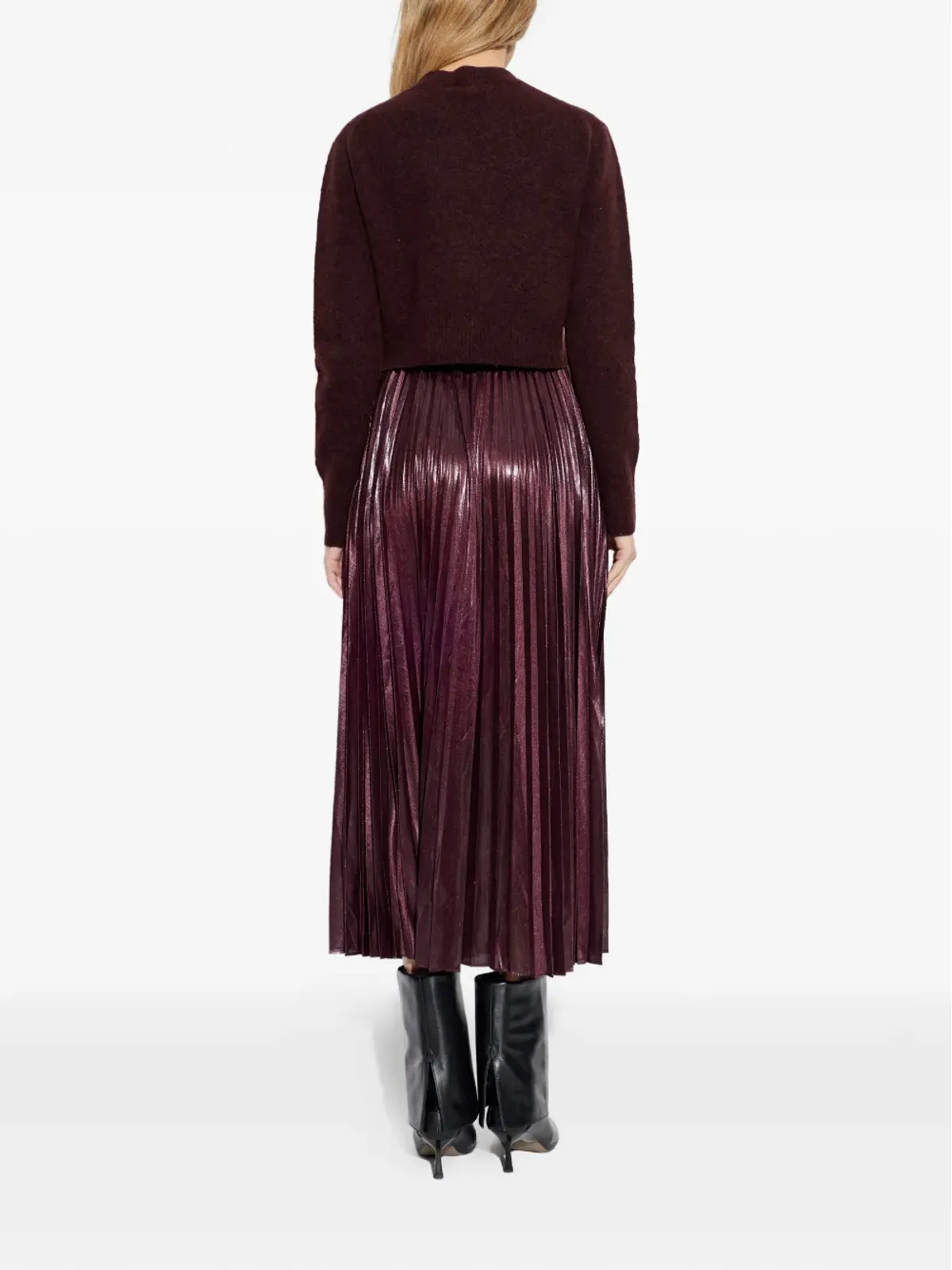 AllSaints Spark長袖ミディドレス - 画像4