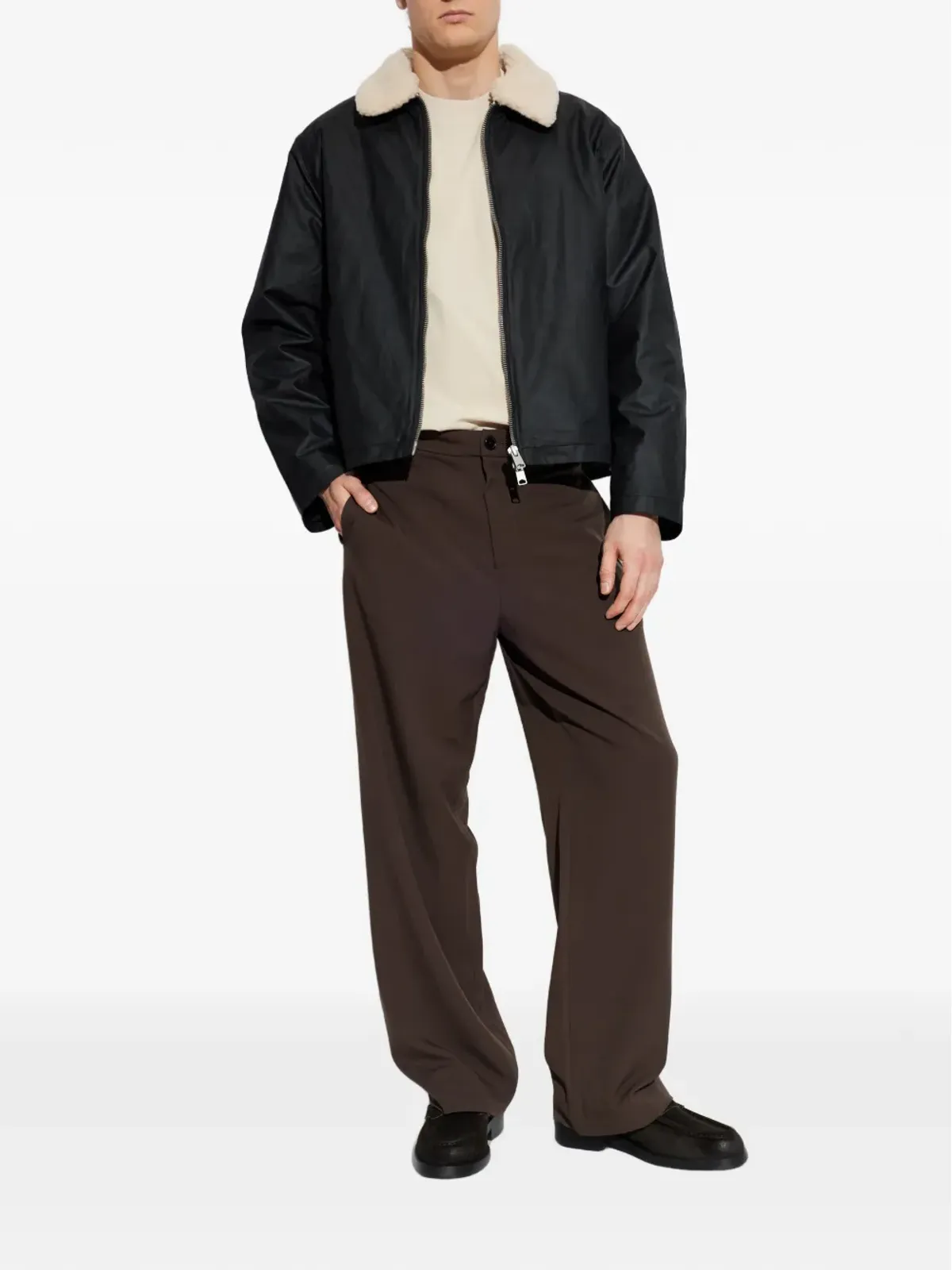 AllSaints ボストン ワックスドジャケット - 画像2