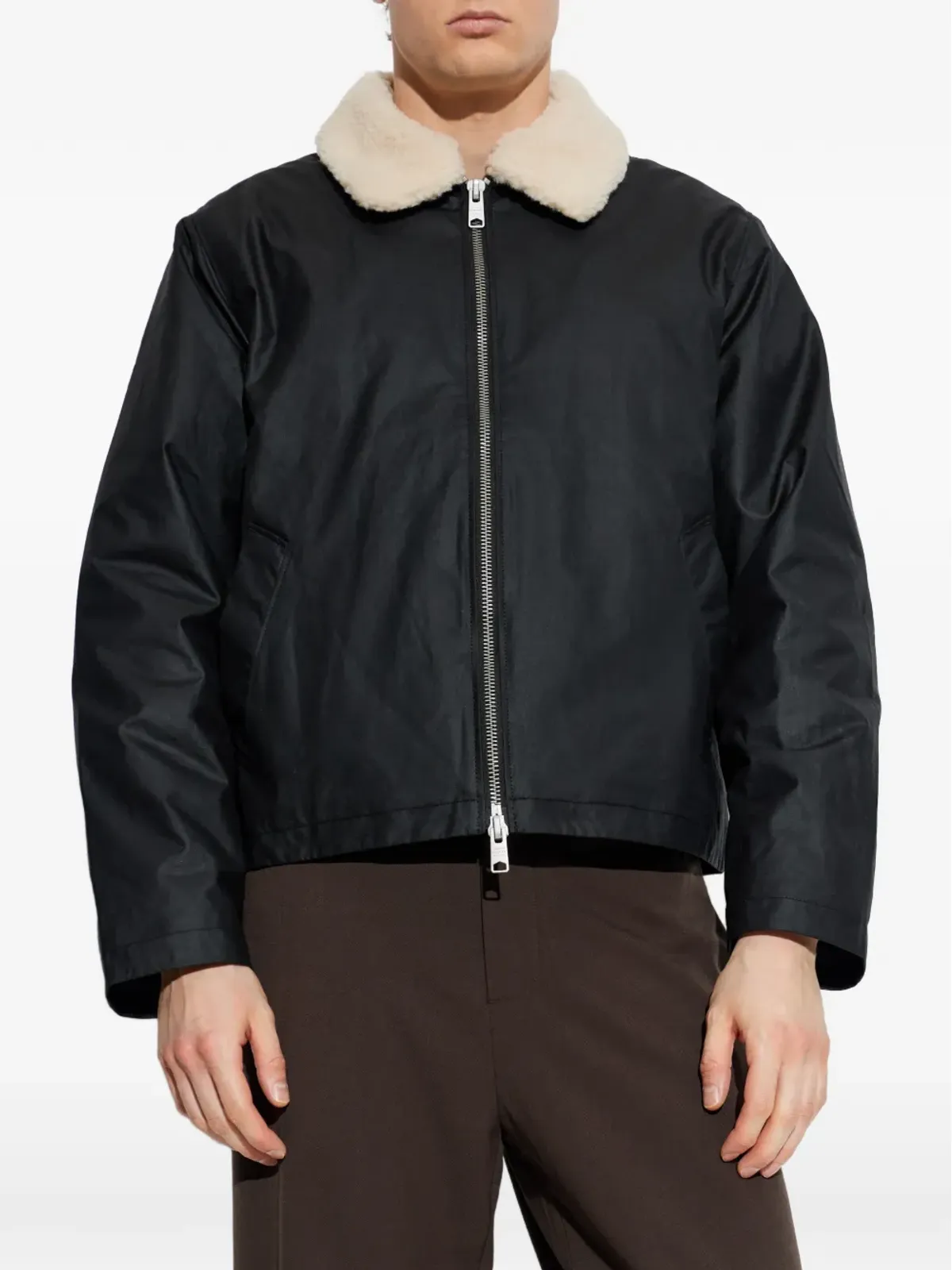 AllSaints ボストン ワックスドジャケット - 画像3
