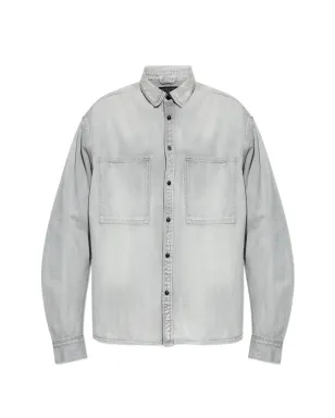 AllSaints ポケットシャツ - グレー - サムネイル1