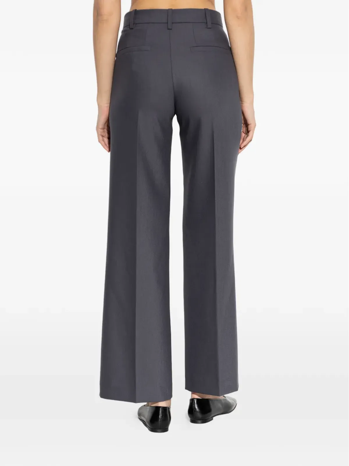 Zadig&Voltaire 隠しファスナー付きベルトループパンツ グレー - 画像4