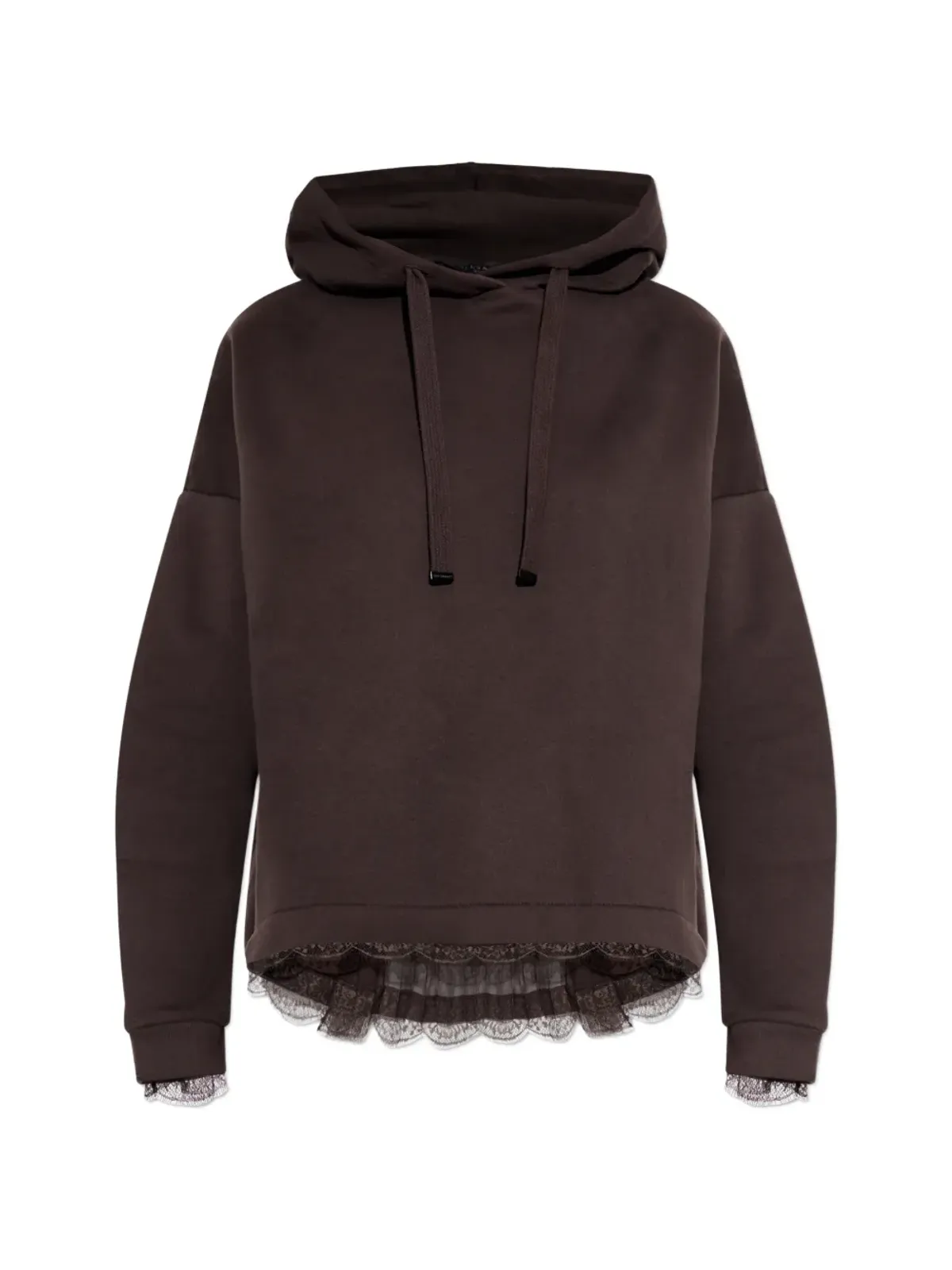 AllSaints レースディテールフード付きパーカー - 画像1