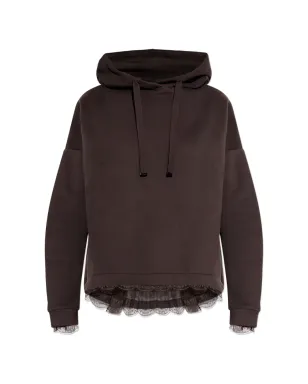 AllSaints レースディテールフード付きパーカー - サムネイル1