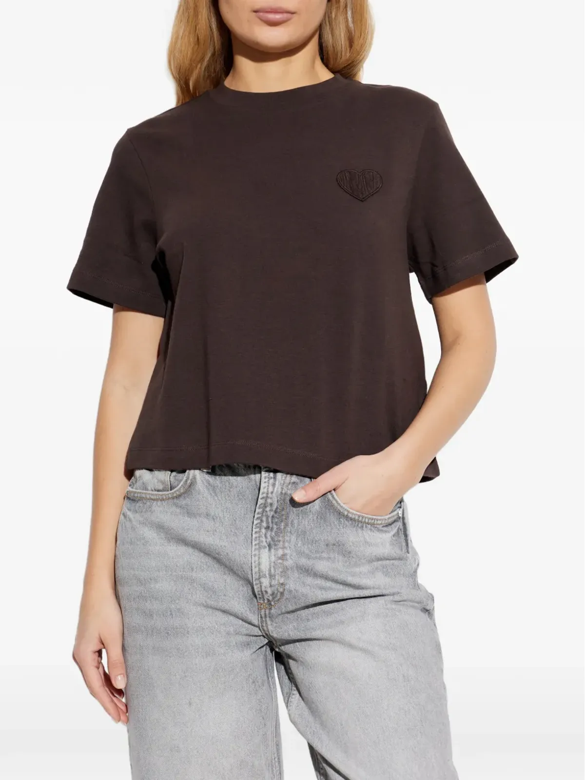 AllSaints リサ ハート刺繍入り Tシャツ - 画像3