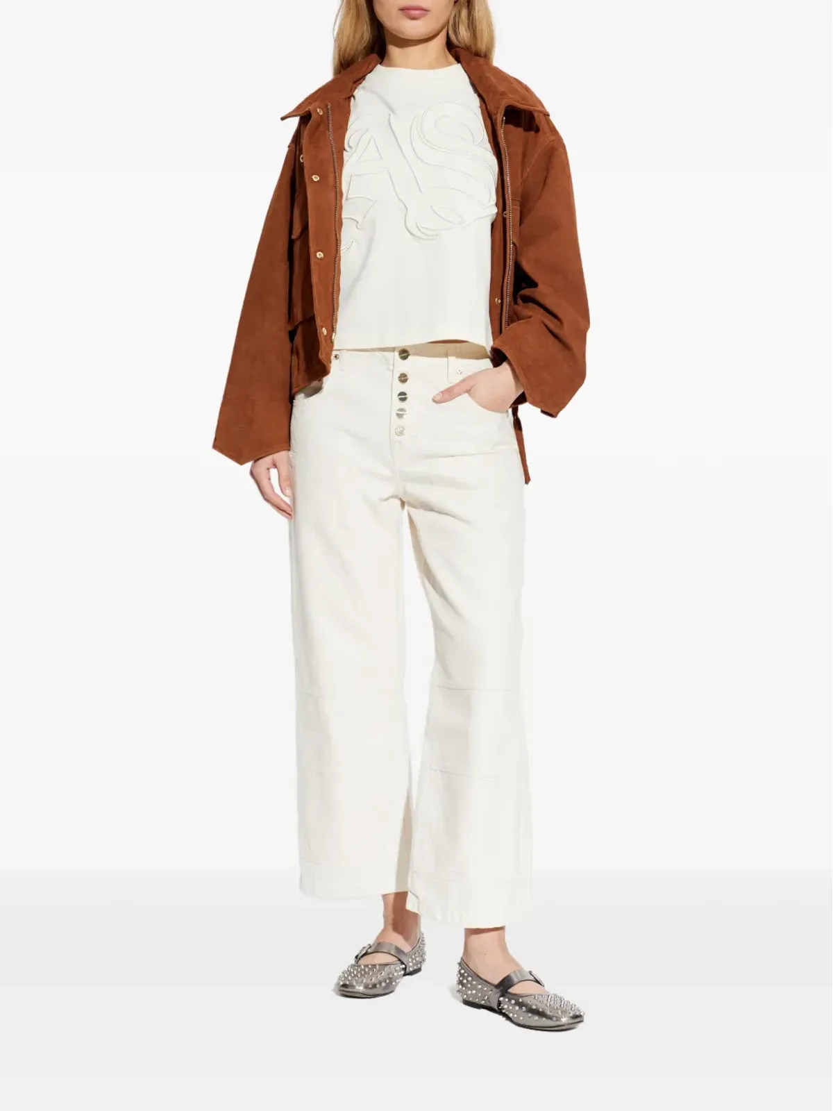 AllSaints Lisa T-shirt - Neutrals - 画像2