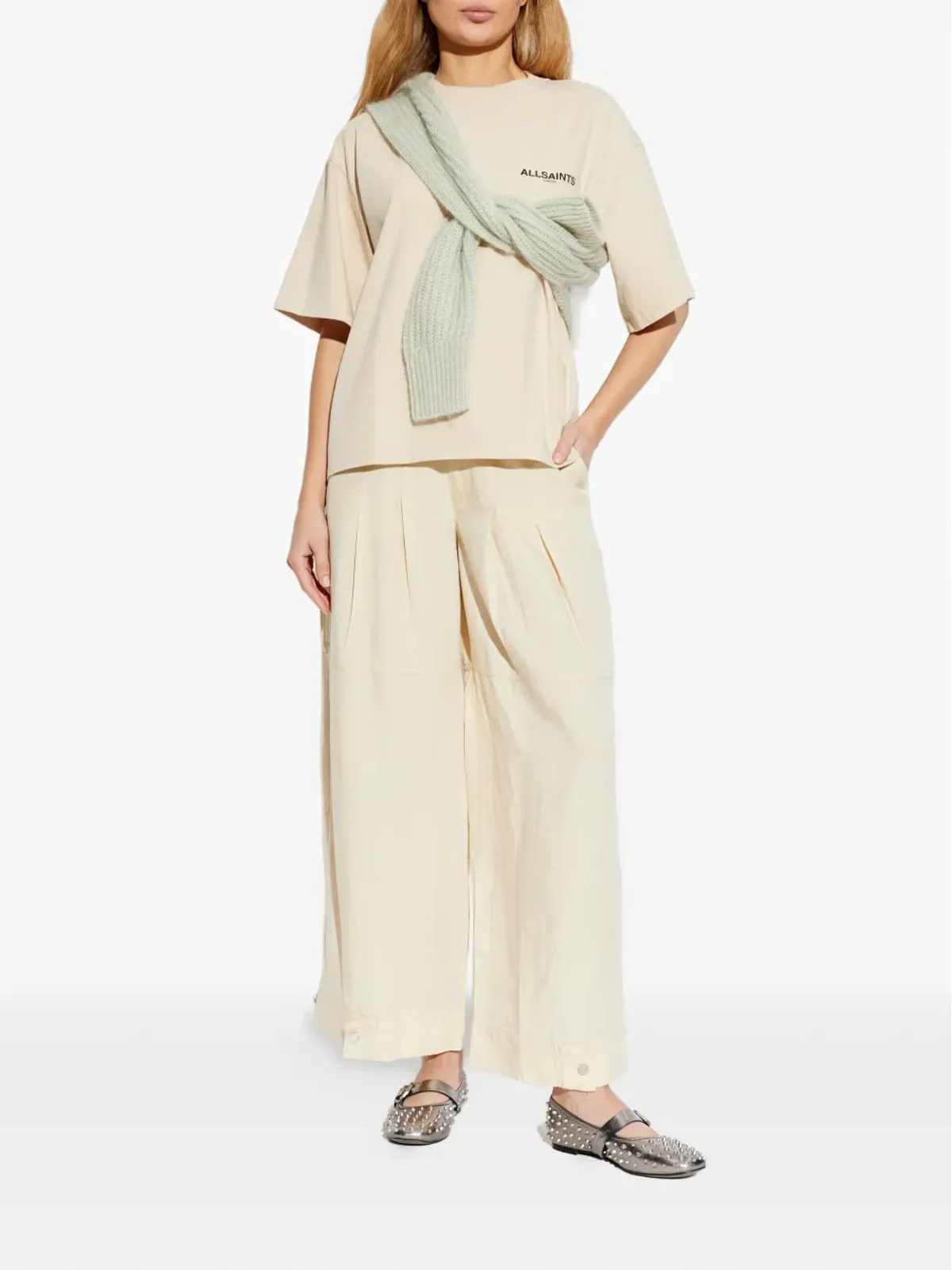 AllSaints ハリス・アメリエ 半袖ラウンドネックTシャツ - 画像2