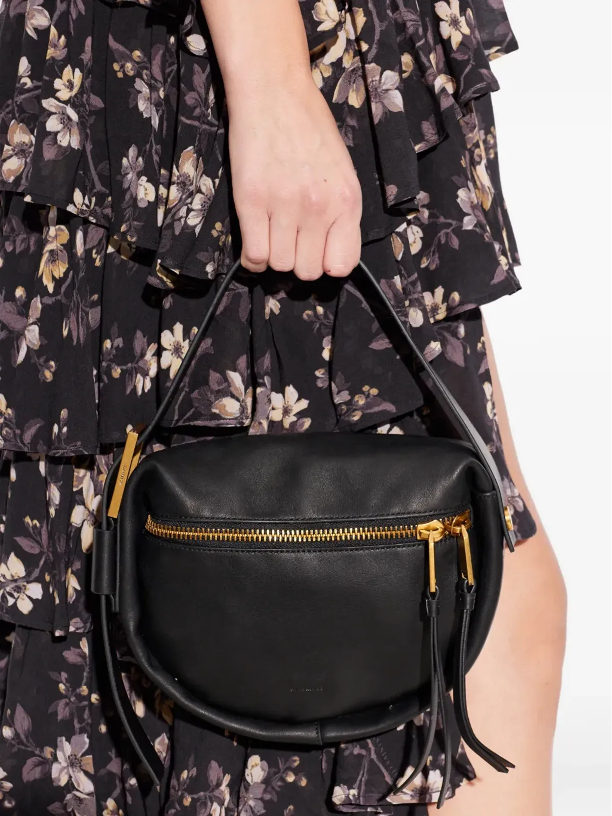 AllSaints Noemie レザーショルダーバッグ - 画像2