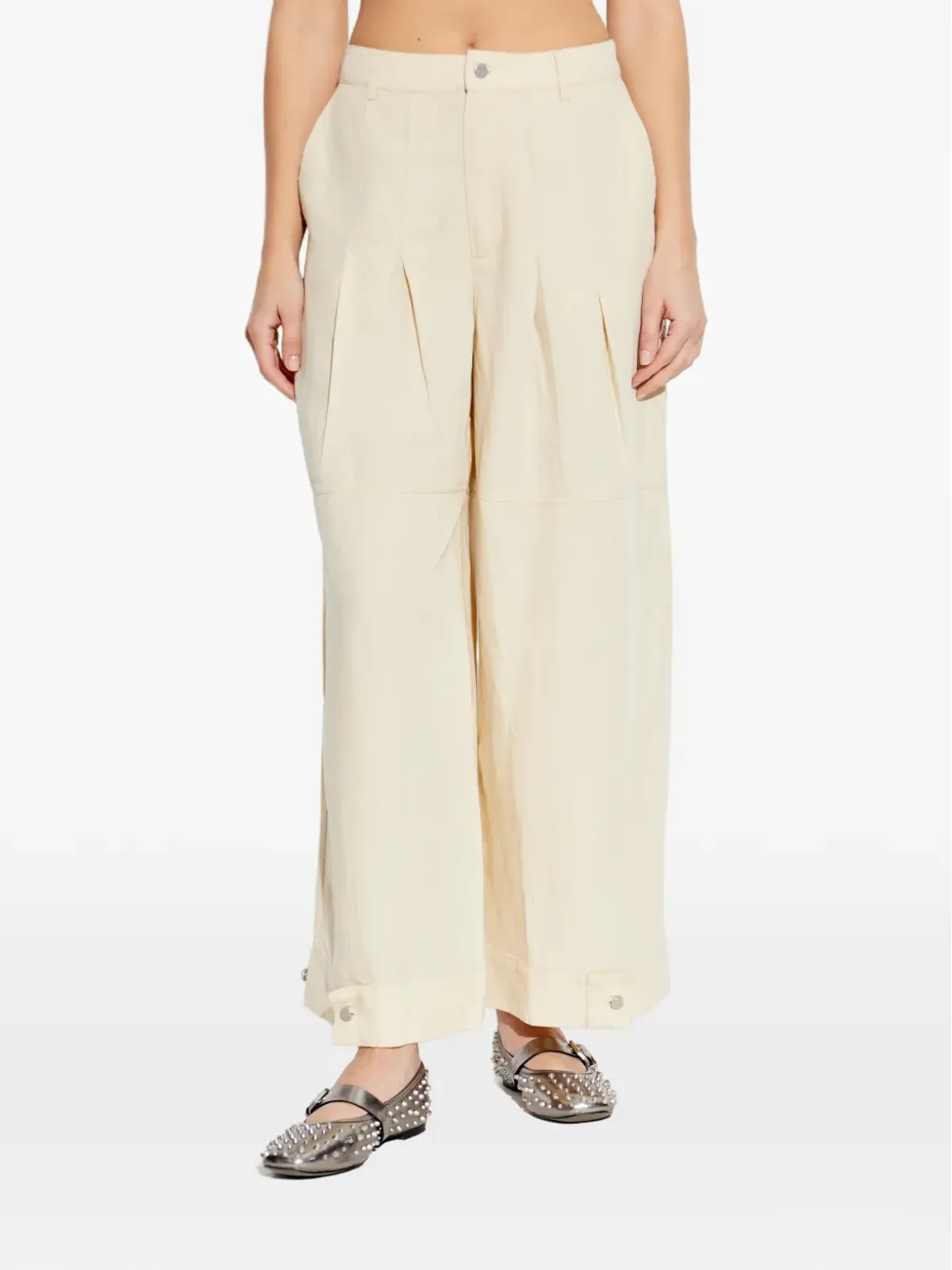 AllSaints シェレル プリーツパンツ - 画像3