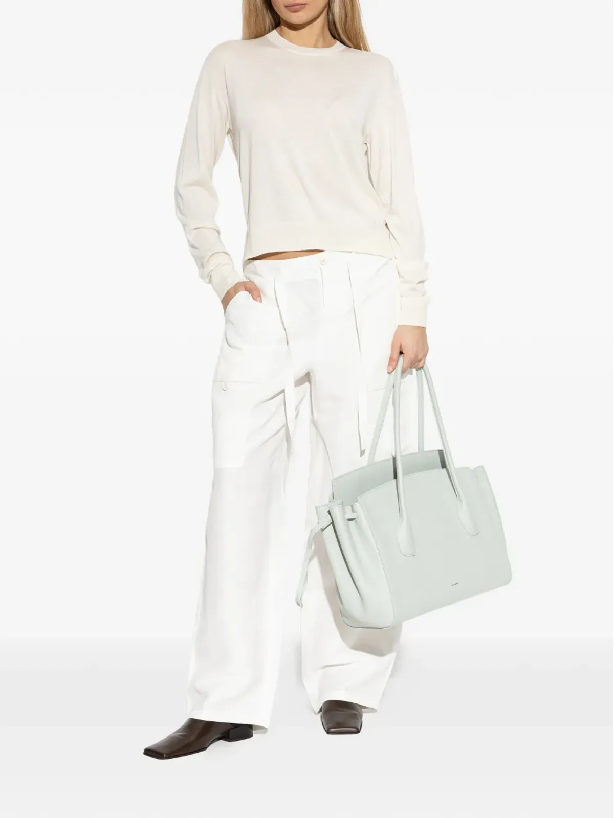 JIL SANDER+ カーゴポケット付き タイファスニングパンツ - 画像2