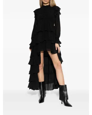 AllSaints レイラ ラッフル長袖ミディドレス - サムネイル5