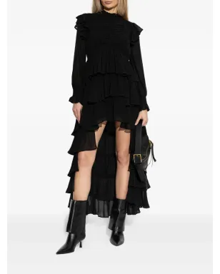 AllSaints レイラ ラッフル長袖ミディドレス - サムネイル2