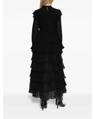 AllSaints レイラ ラッフル長袖ミディドレス - サムネイル3