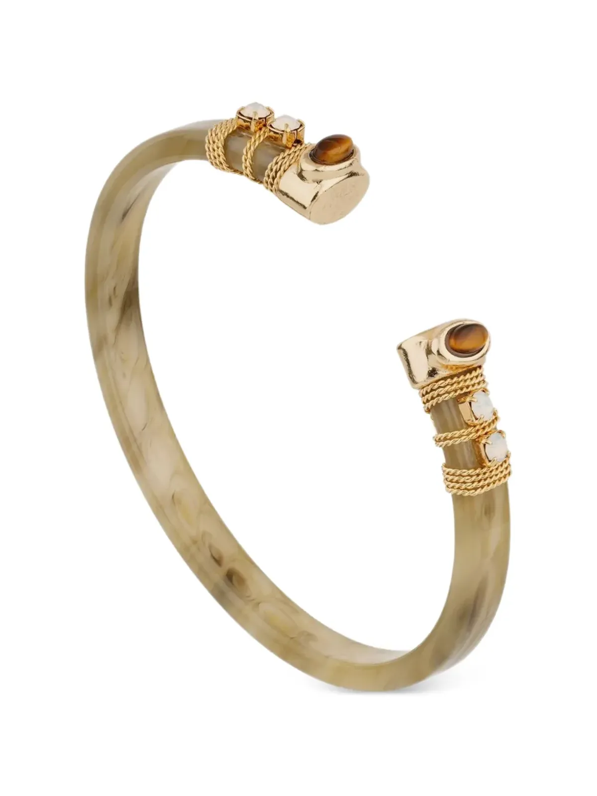 Gas Bijoux サリーナ ストーンディテール カフブレスレット - 画像2