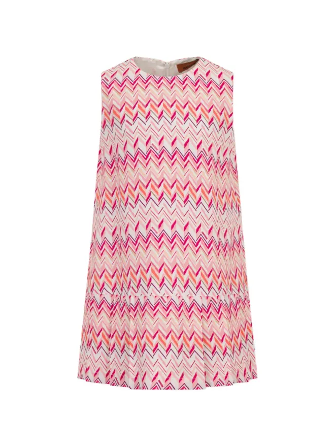 Missoni Kids Missoni Kids ジグザグプリーツドレスの商品画像