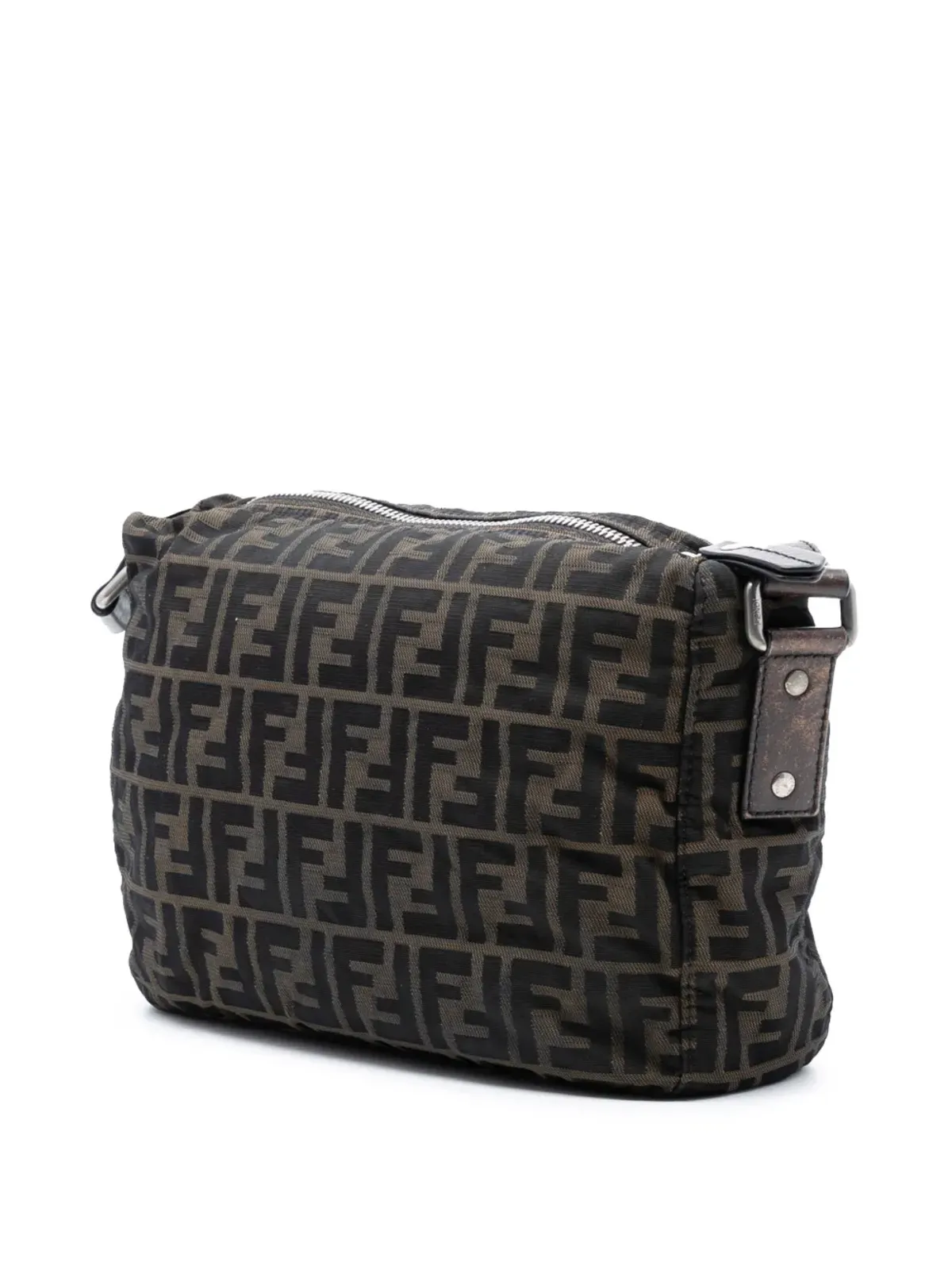 Fendi Pre-Owned Zucca キャンバス クロスボディバッグ - 画像3