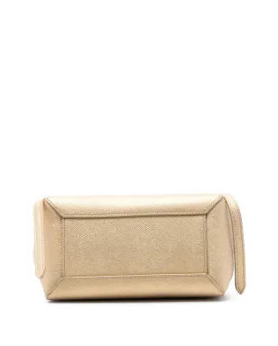 Celine Pre-Owned 2019 Nano Grained Calfskin Belt Bag Satchel - Gold - サムネイル4