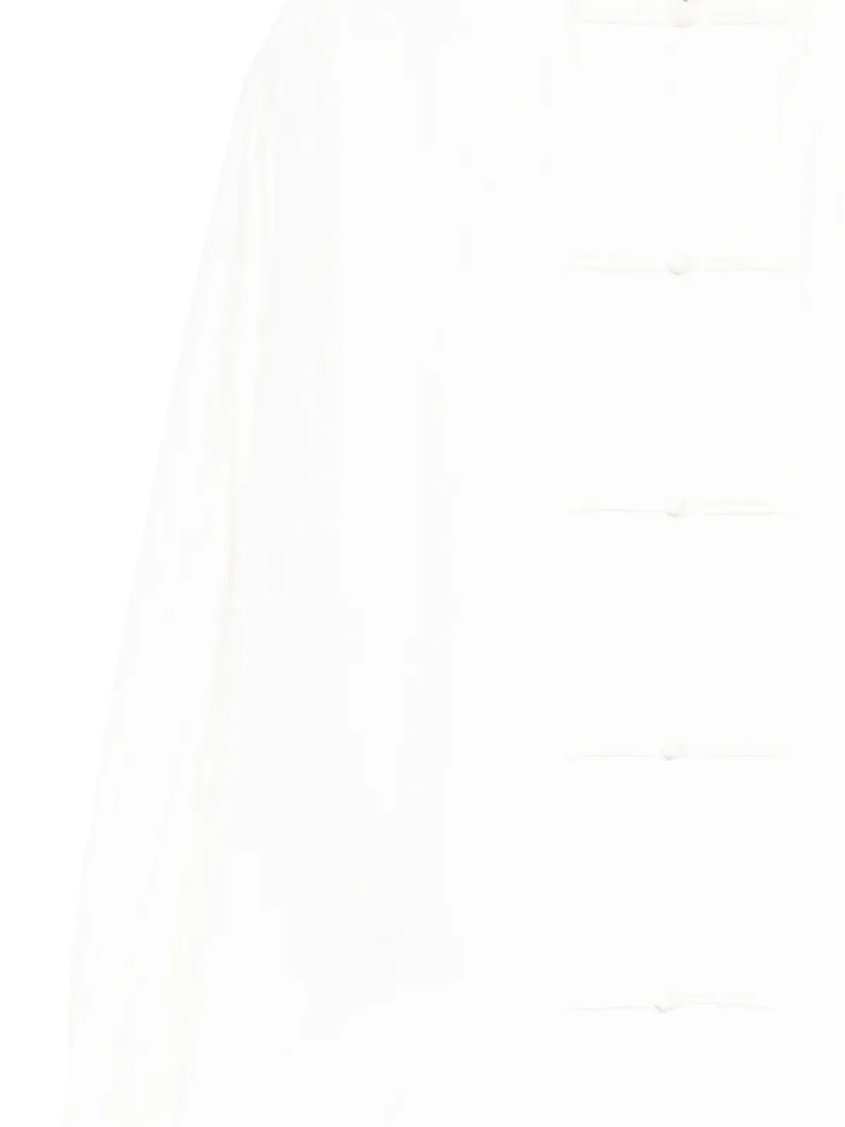 SAMUEL GUI YANG mandarin button shirt - White - 画像3
