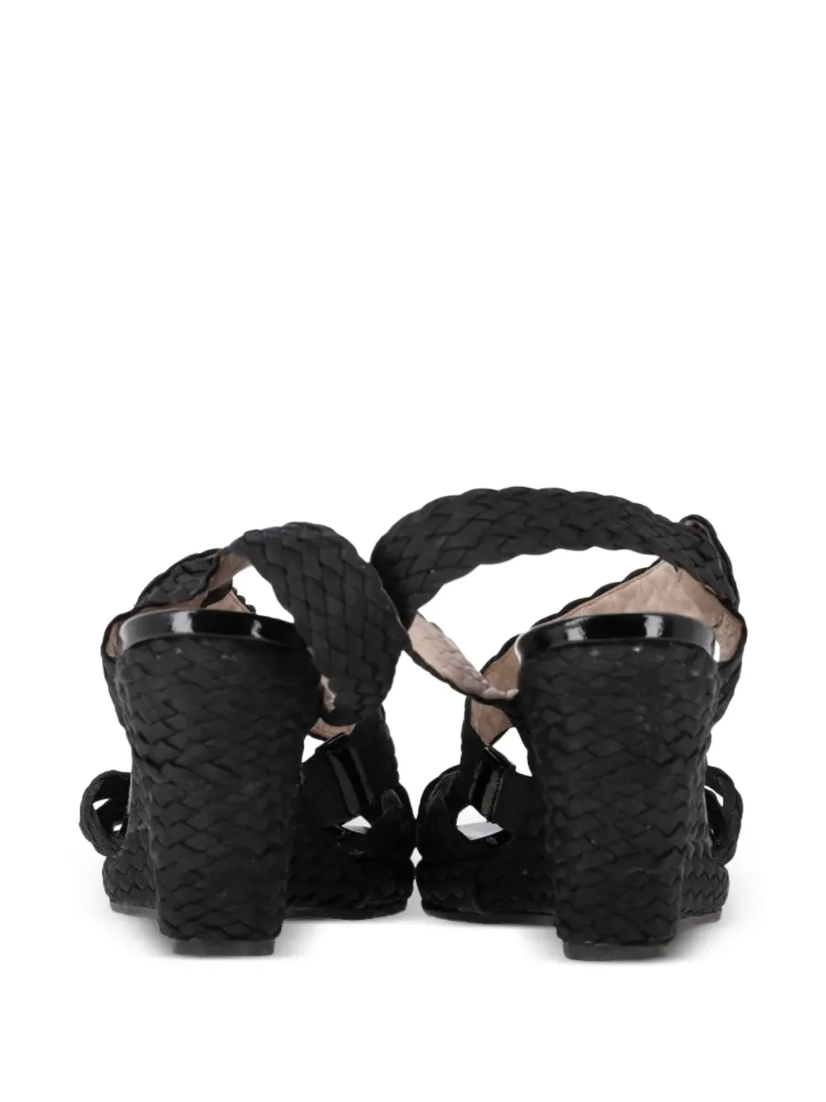 Ferragamo Vintage ウェッジエスパドリルサンダル - 画像3