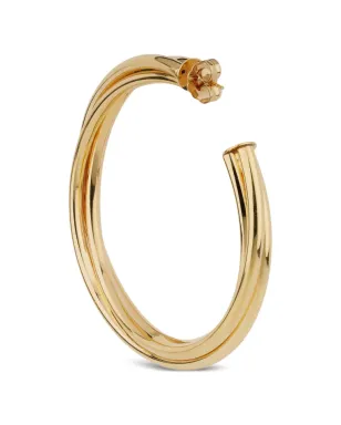 Gas Bijoux Atik twisted hoop earrings - Gold - サムネイル1