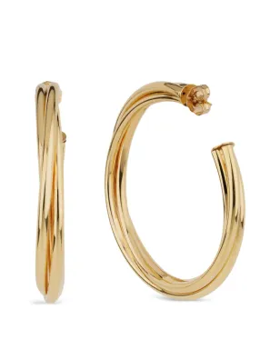 Gas Bijoux Atik twisted hoop earrings - Gold - サムネイル2