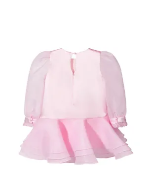 Dress & Fleur 花柄アップリケの層状ドレスセット - ピンク - サムネイル3