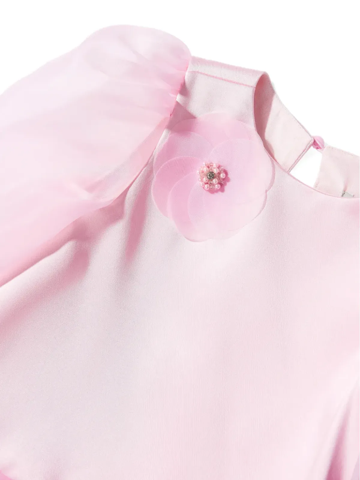 Dress & Fleur 花柄アップリケの層状ドレスセット - ピンク - 画像4