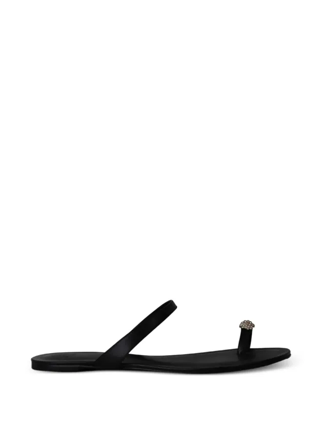 Porte & Paire Porte & Paire クリスタル装飾サンダルの商品画像