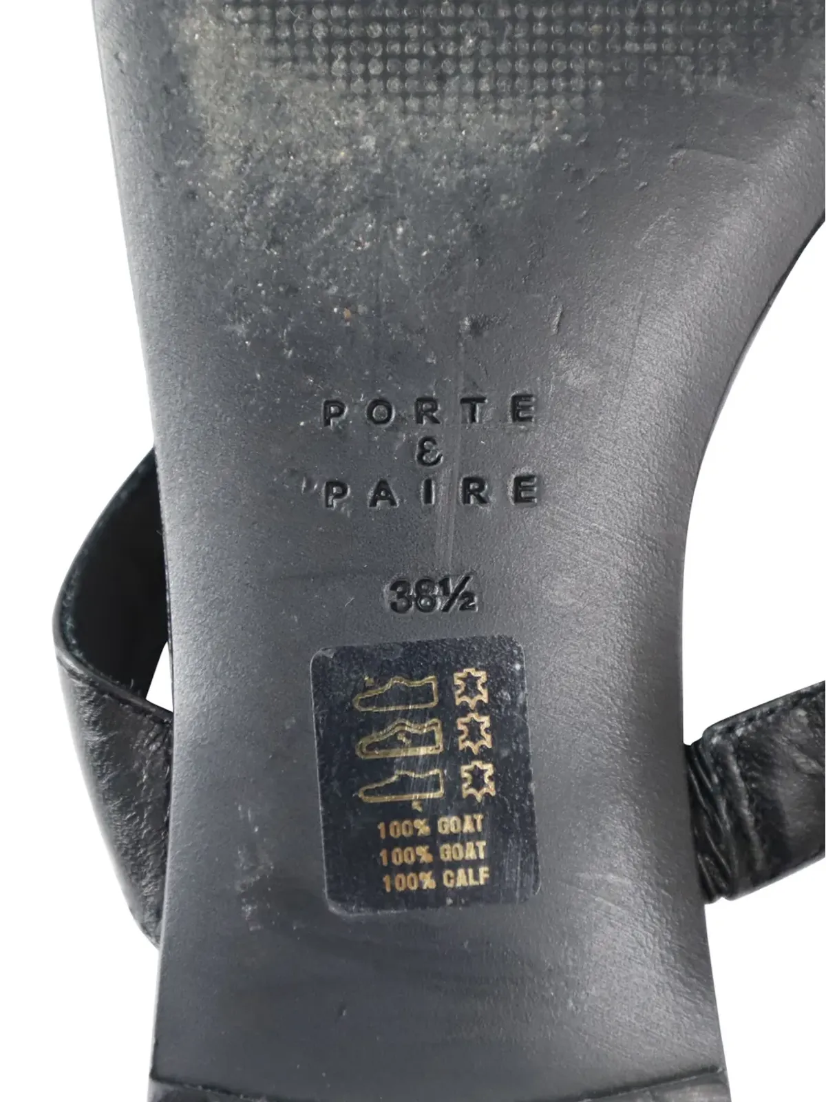 Porte & Paire クリスタル装飾サンダル - 画像5