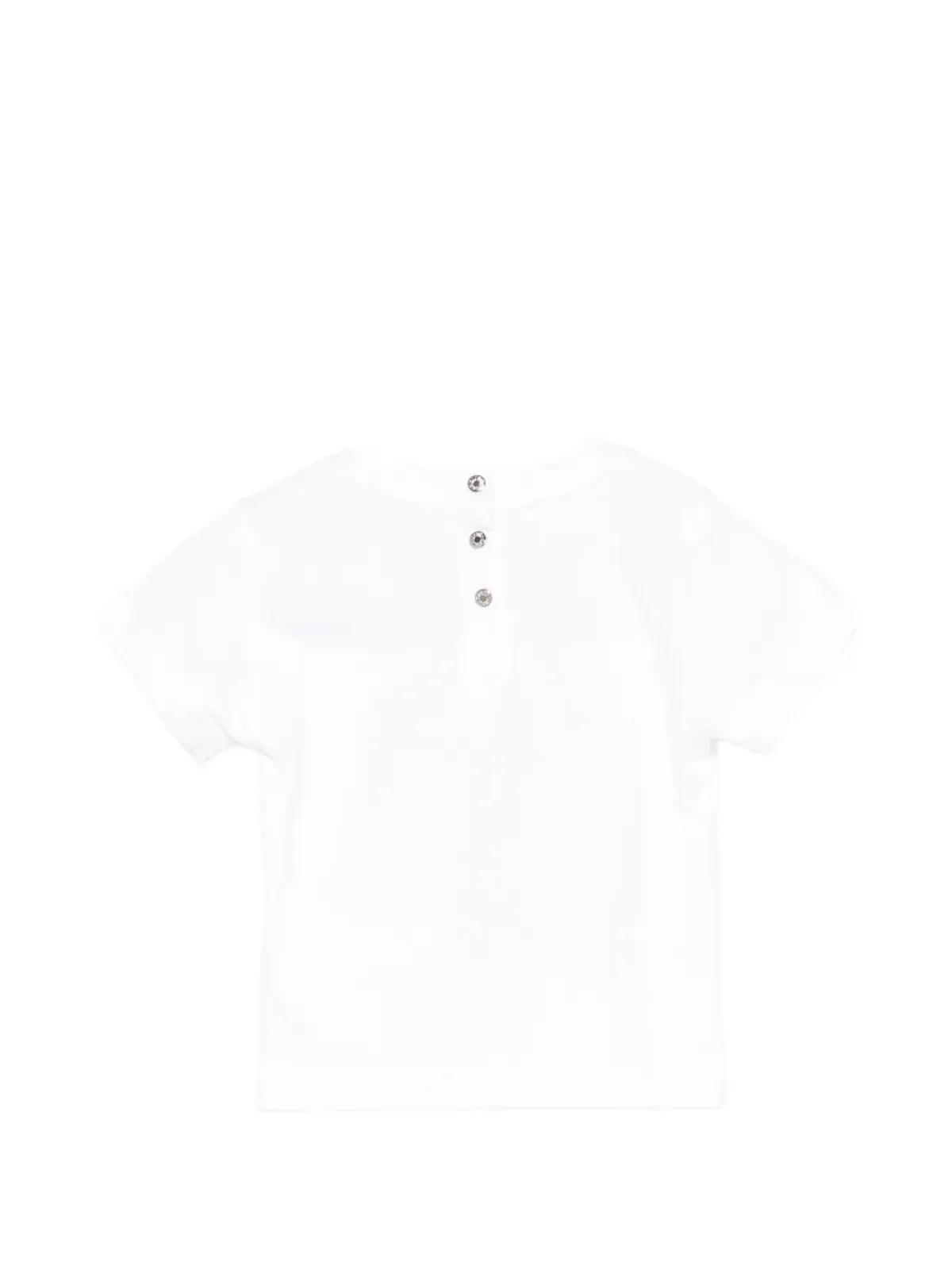Roberto Cavalli Junior 花柄プリントTシャツ ホワイト - 画像2