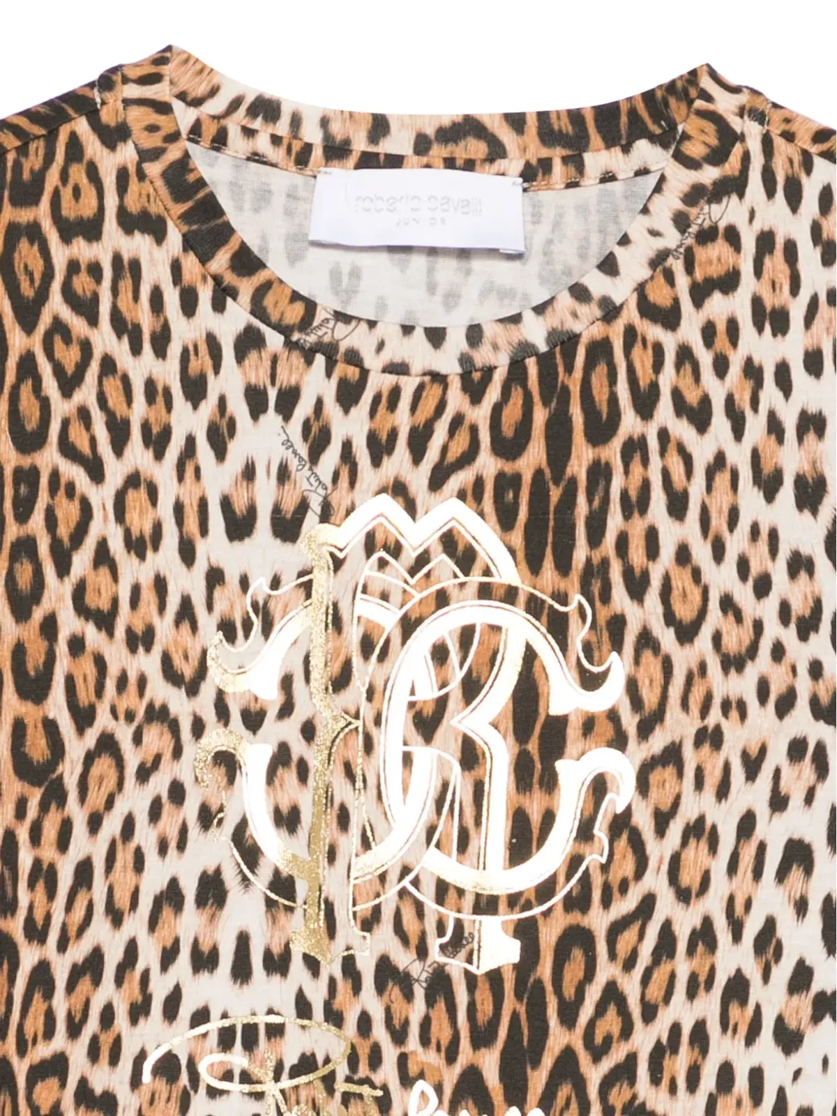 Roberto Cavalli Junior レオパード柄 Tシャツ - 画像3