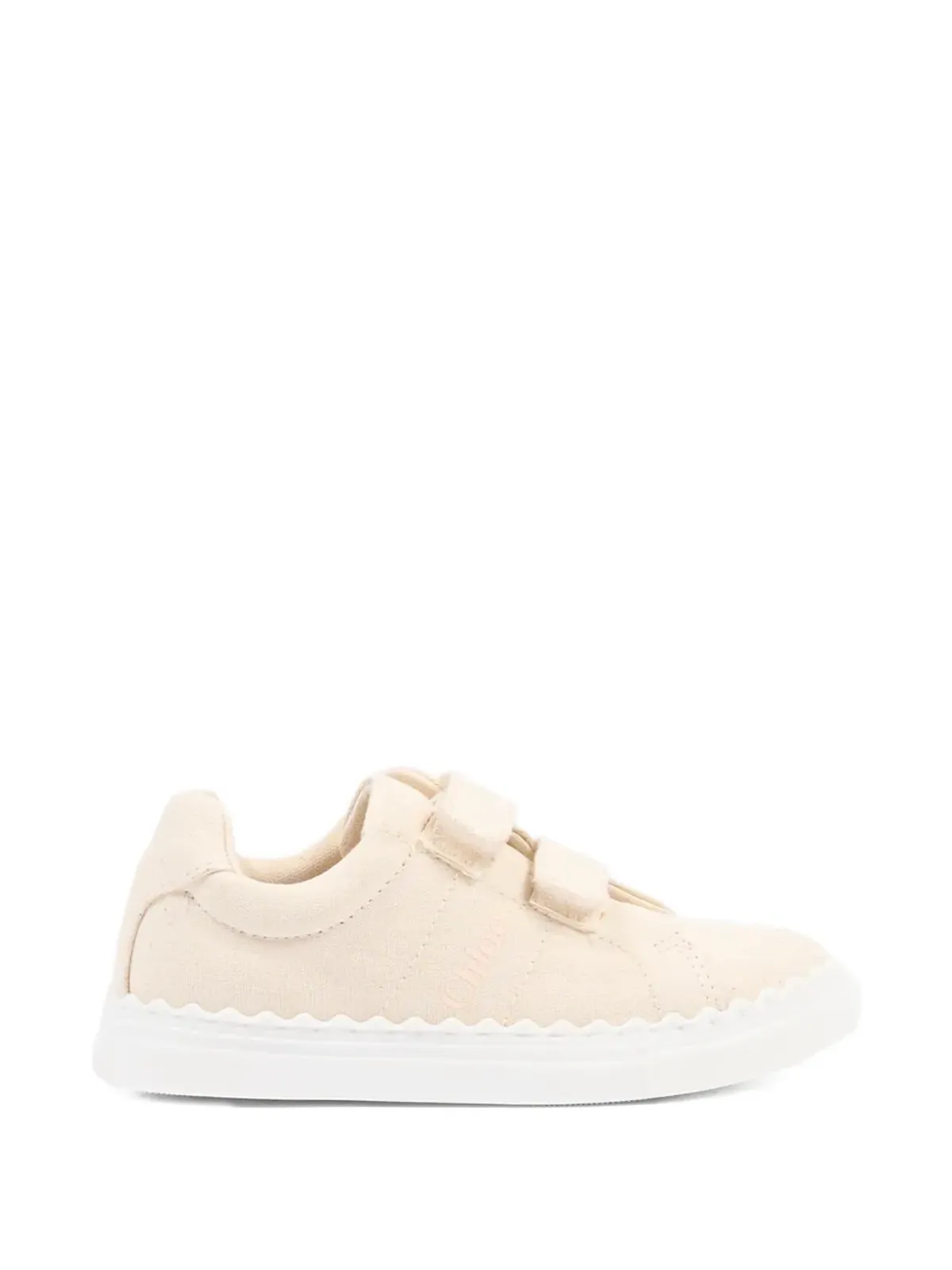 Chloé Kids タッチストラップスニーカー - Neutrals - 画像2