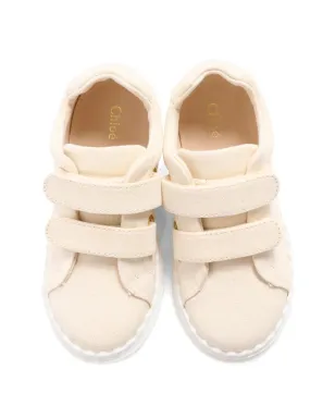 Chloé Kids タッチストラップスニーカー - Neutrals - サムネイル4