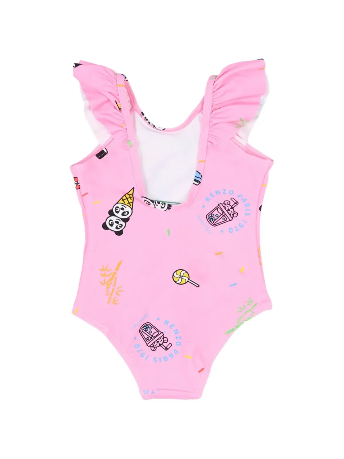 Kenzo Kids フリル付きプリント水着 - 画像2