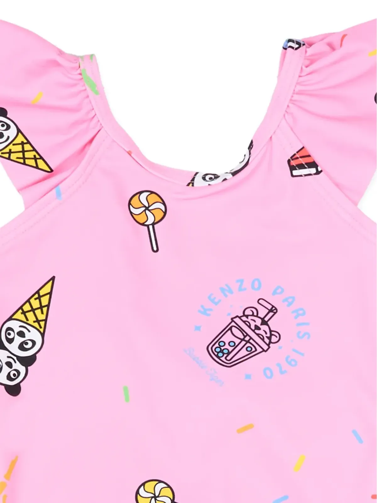 Kenzo Kids フリル付きプリント水着 - 画像3